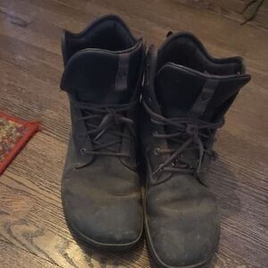 Vivo barefoot Men's Black Lace-Up Minimalist Boots